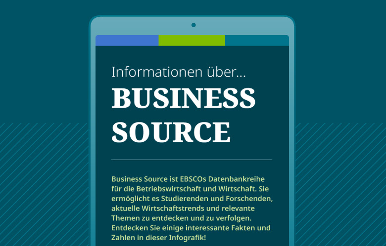 Screenshot of German Business Source infographic in tablet