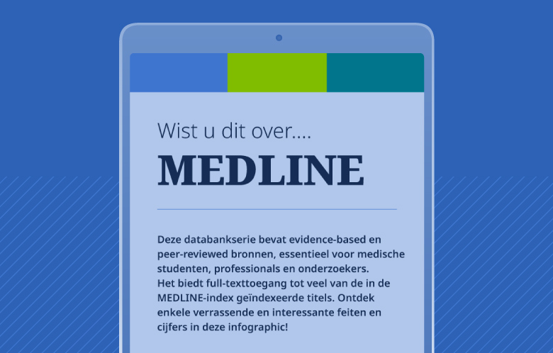 Screenshot of Dutch MEDLINE infographic in tablet